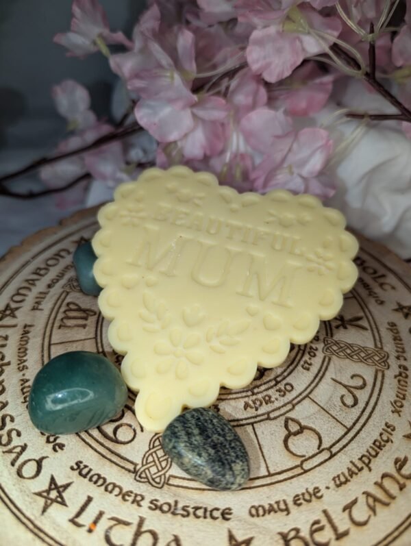 Auric Flame – "Beautiful Mum" Large Yellow Wax Melt - Image 4